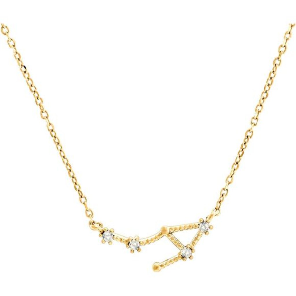 Pavoi 14k Gold Plated Astrology Constellation Horoscope Zodiac Necklace 1618